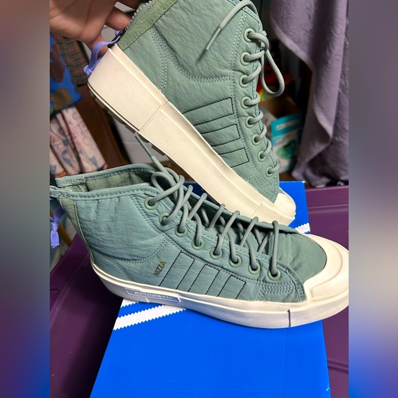 adidas Shoes - Adidas Nizza Bonega Hi Tops
